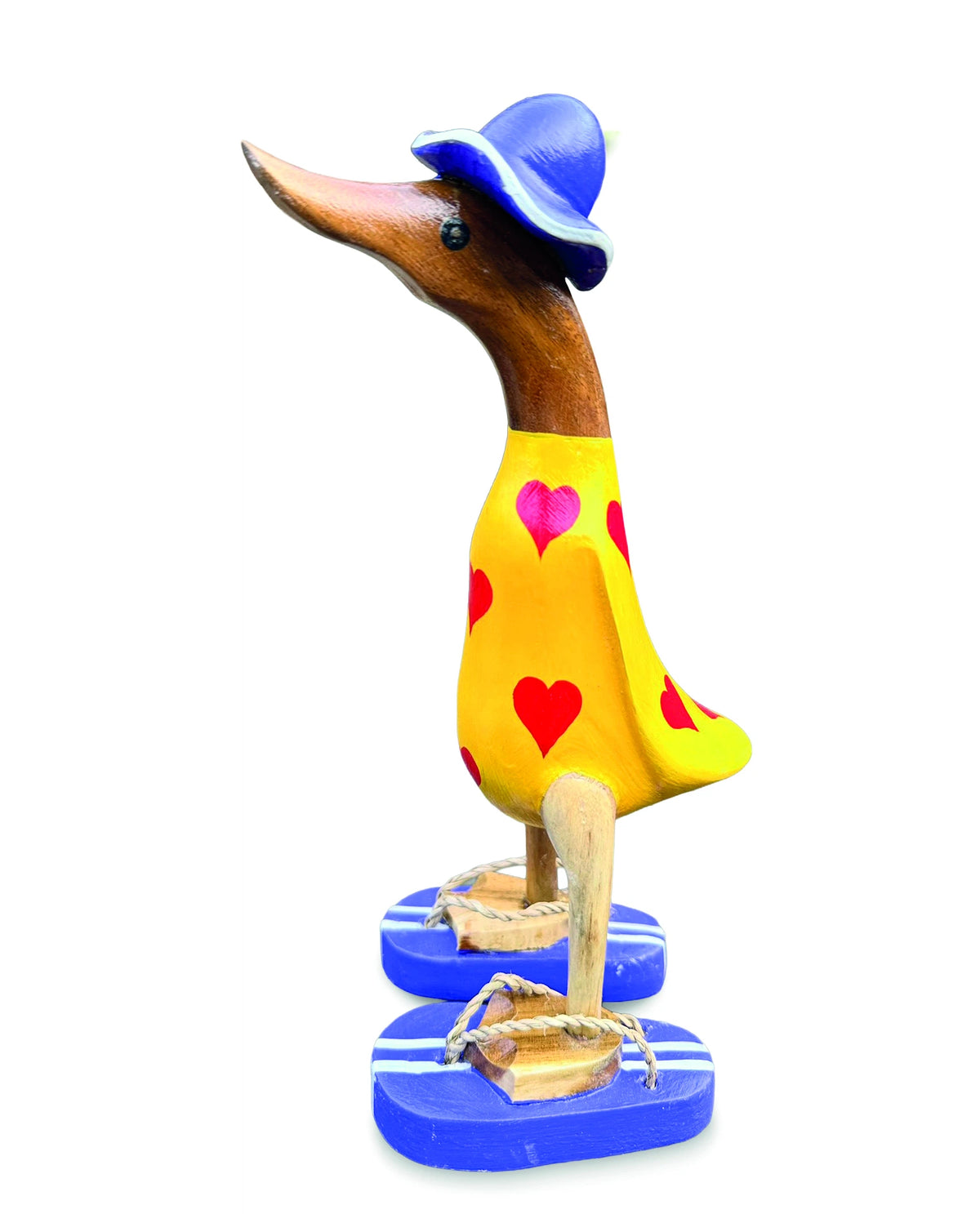 Hat And Sandal Duck Yellow And Purple 25cm