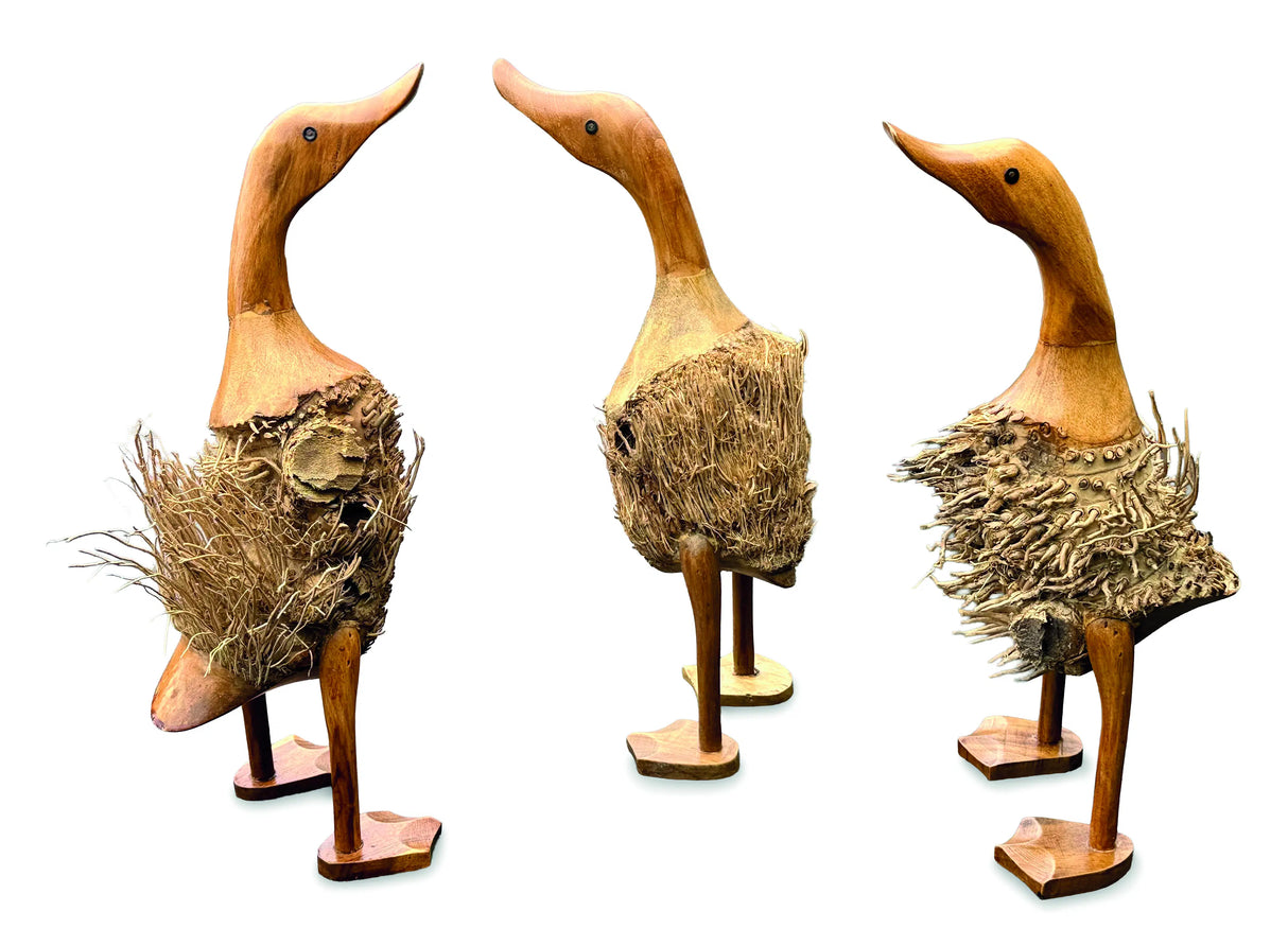 Fuzzy Ducks - Set Of 3 - New Style