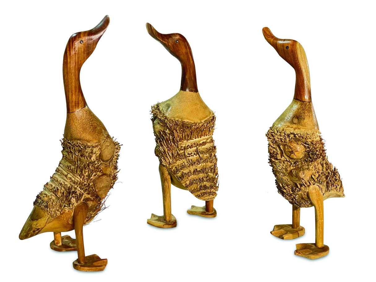 Fuzzy Ducks - Set Of 3 - New Style