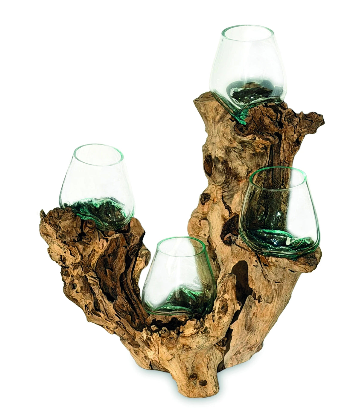 Root With Quadruple Glass Bowls Tall