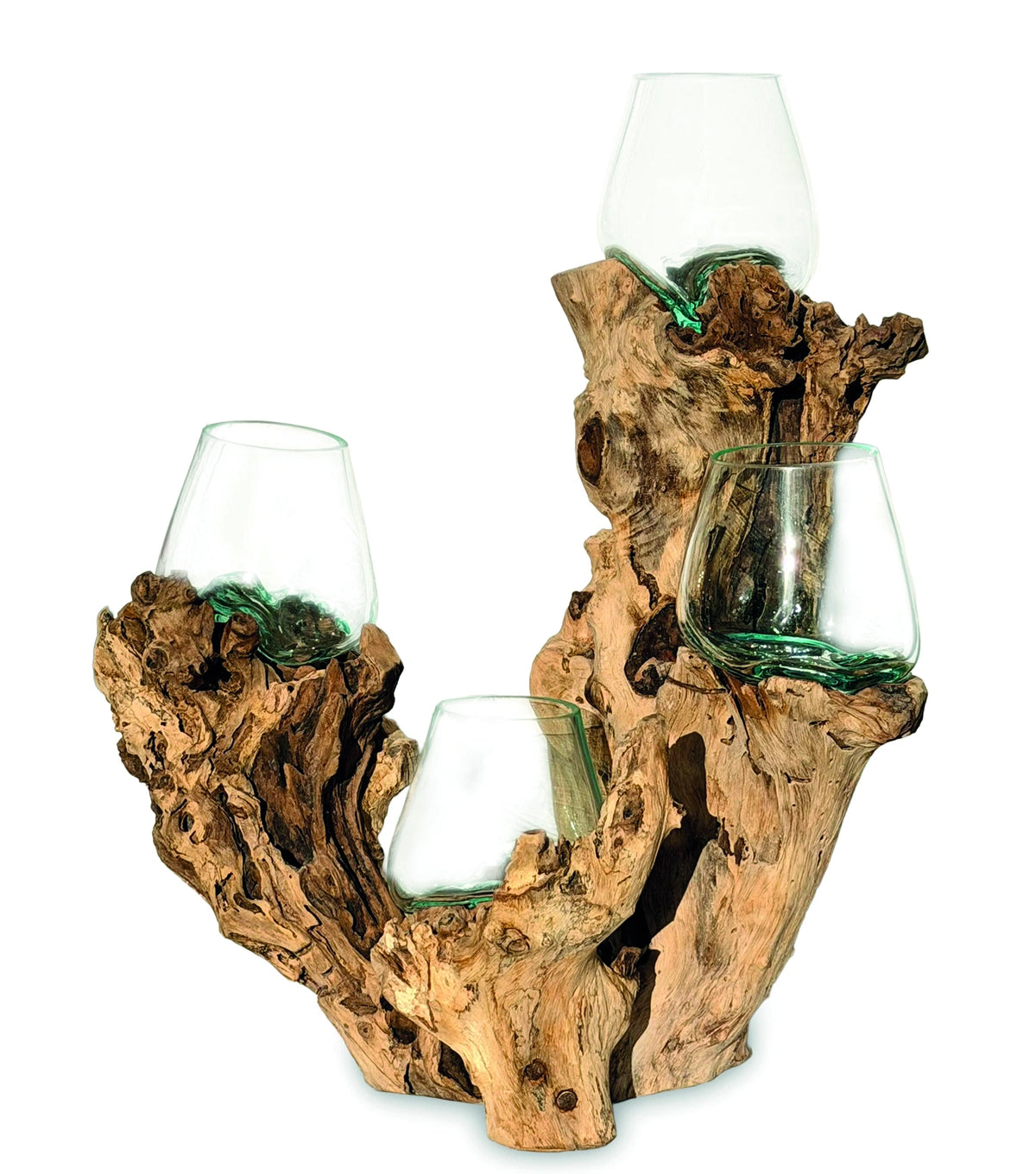 Root With Quadruple Glass Bowls Tall