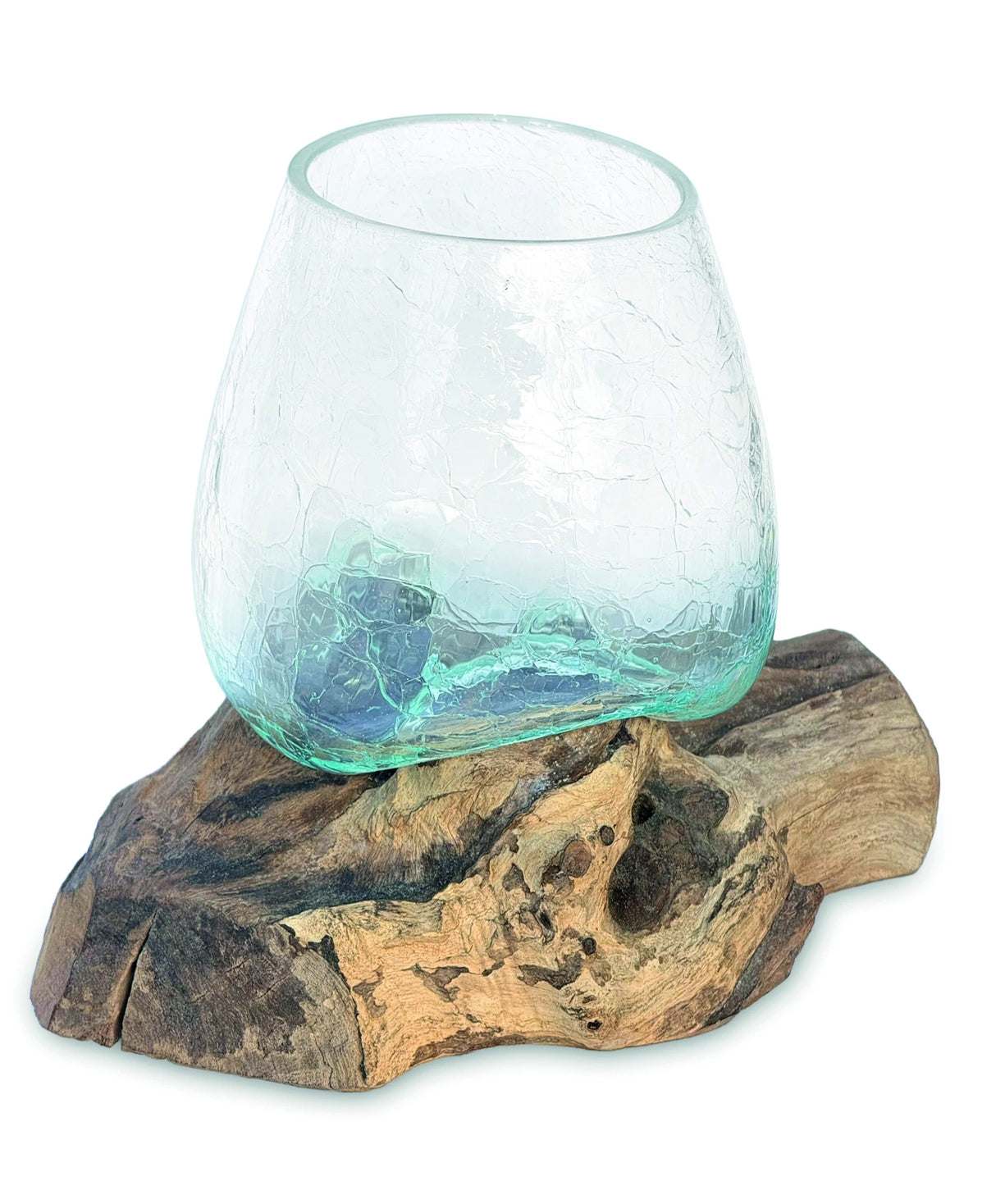 Crackle Glass Bowl 17cm