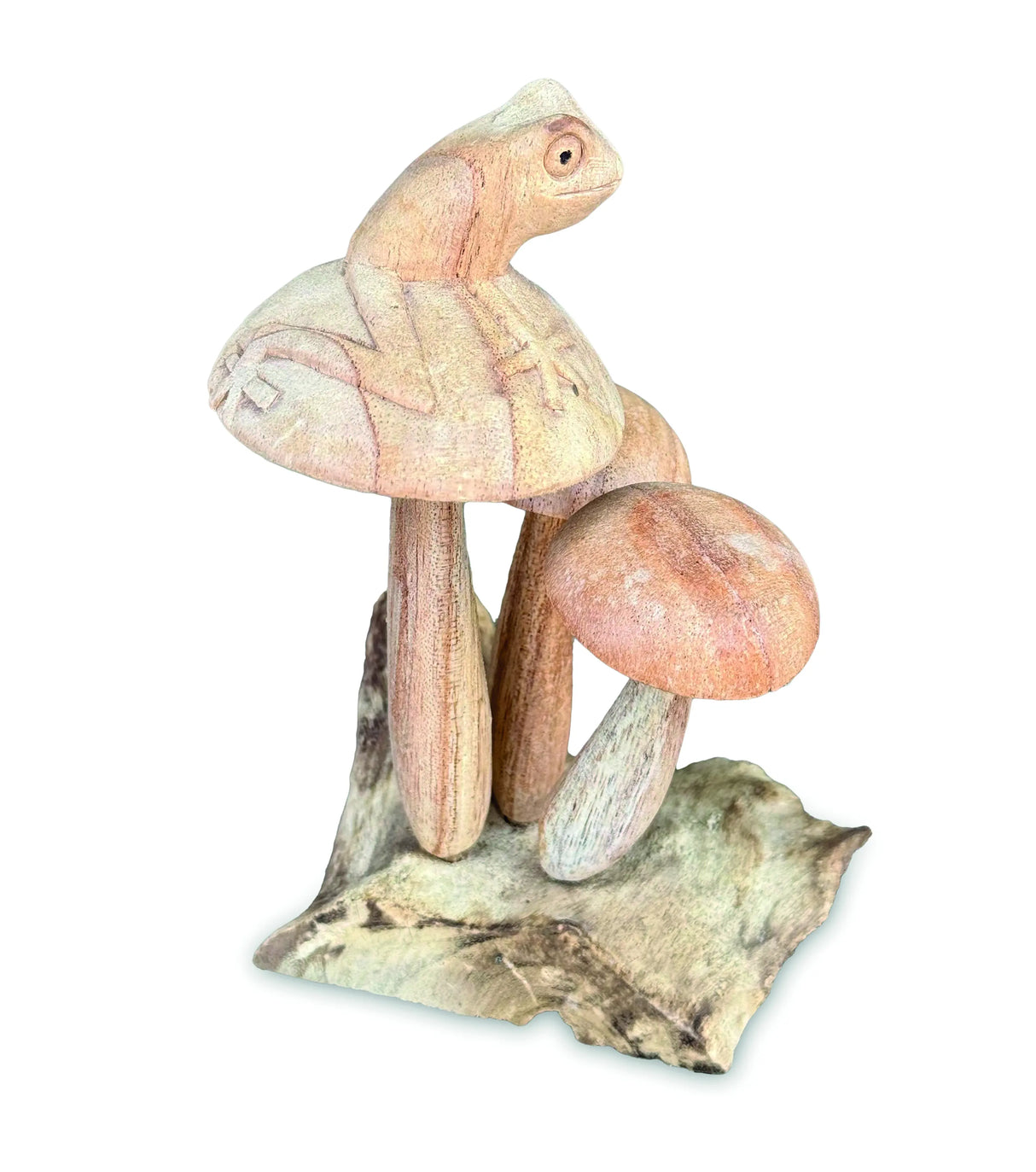 FROG ON MUSHROOM 17 CM