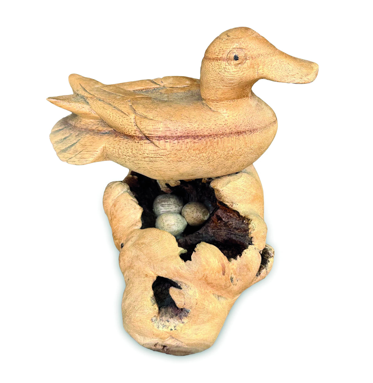 Nesting Duck With Eggs 11cm