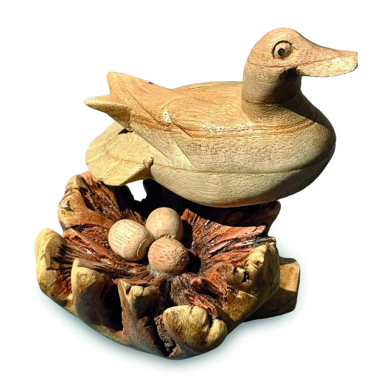 Nesting Duck With Eggs 11cm