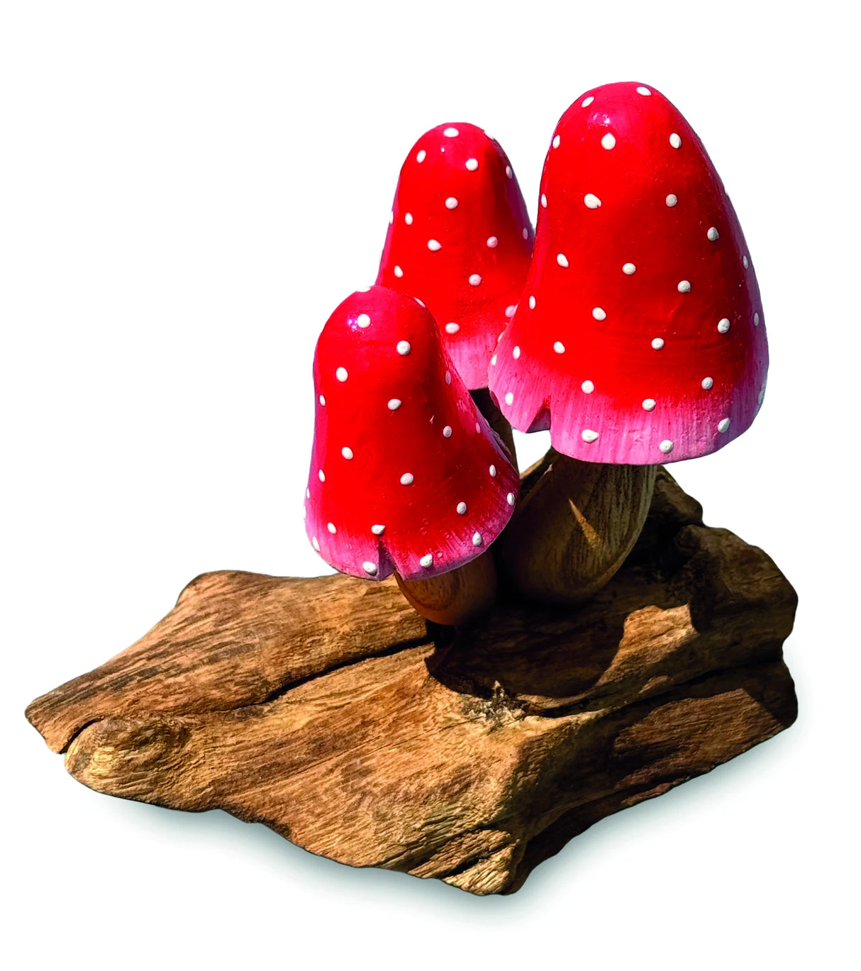 RED MOREL 3 MUSHROOMS 12 CM