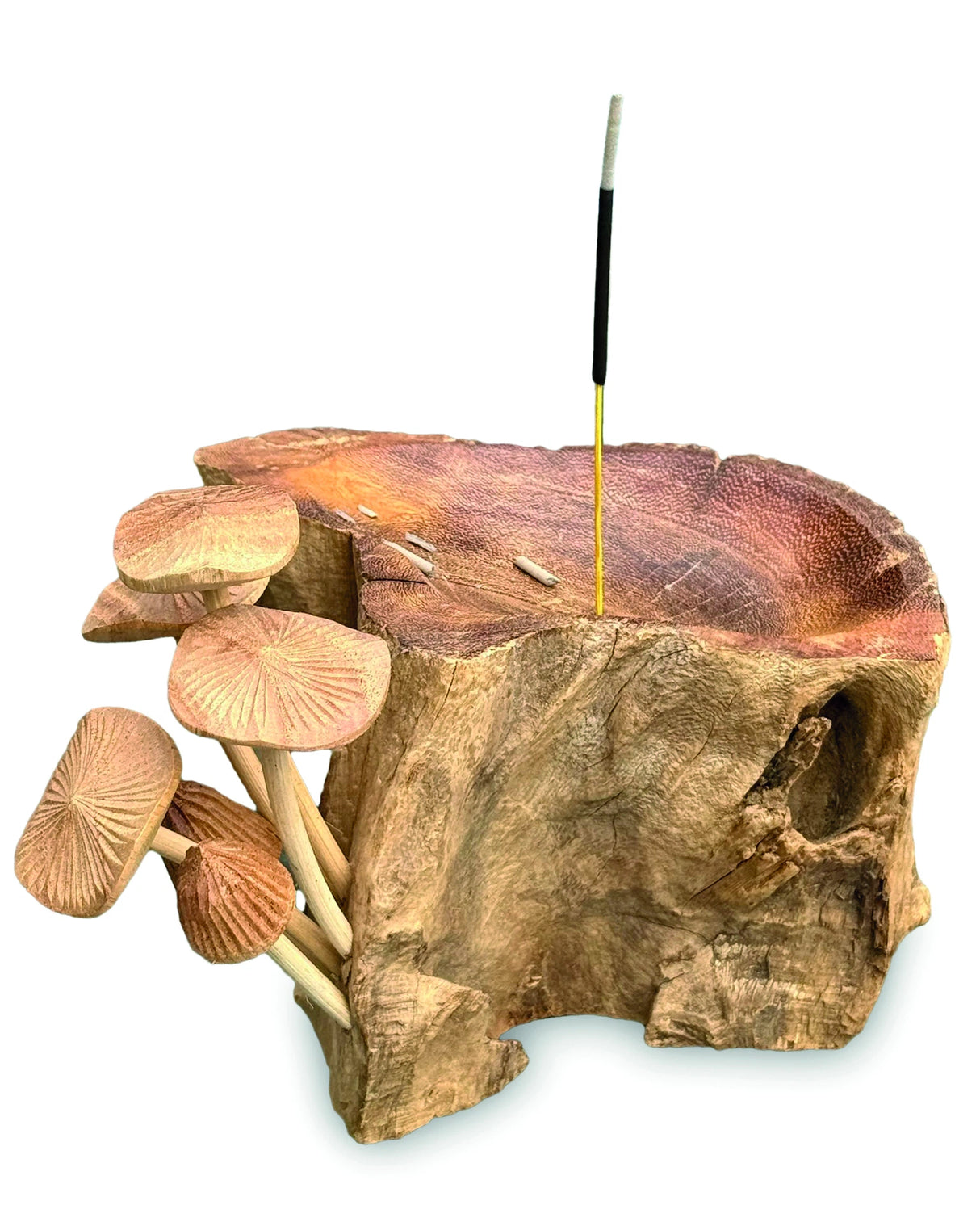 Incense Holder With Mushrooms 18cm