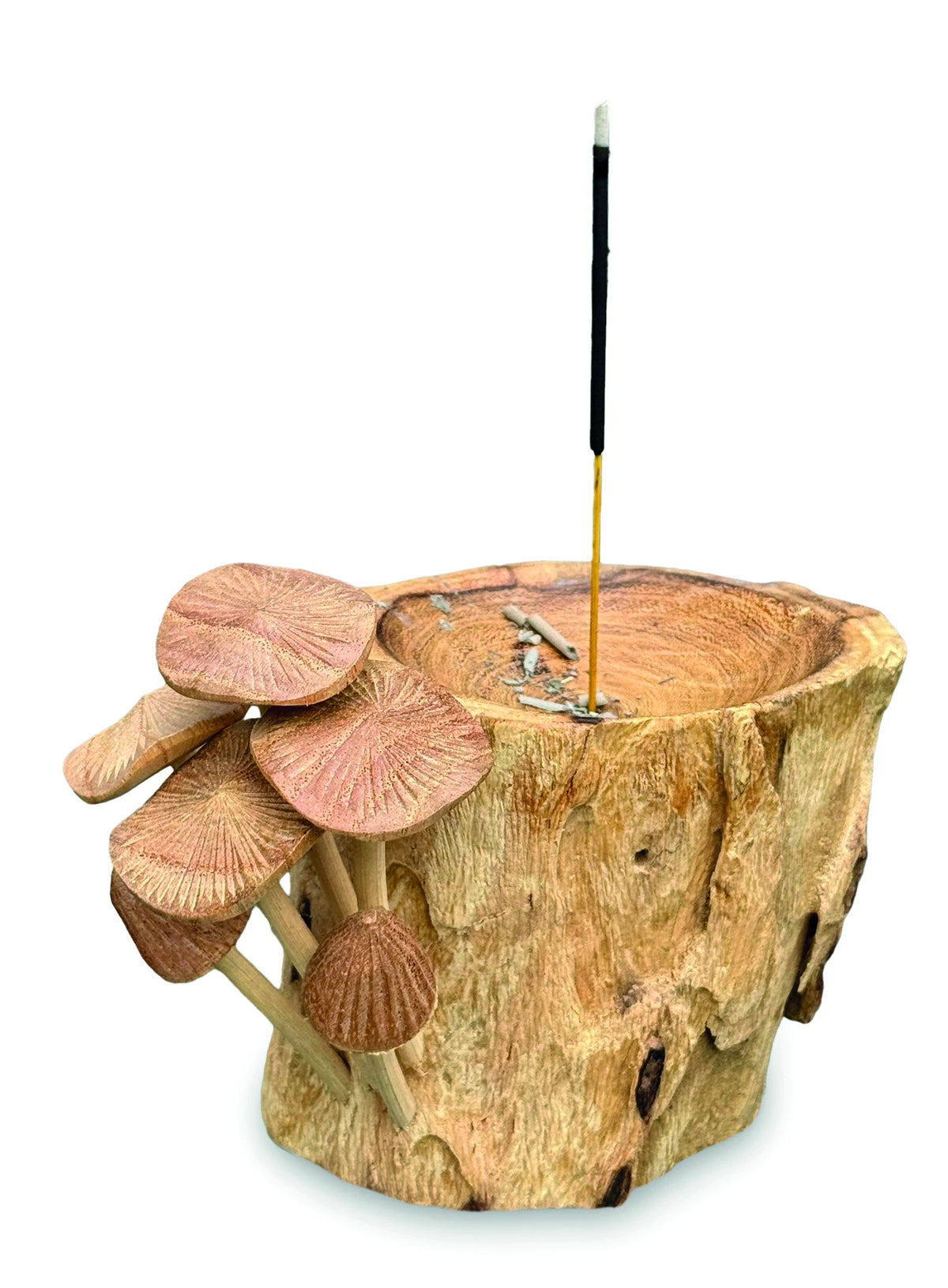 Incense Holder With Mushrooms 18cm