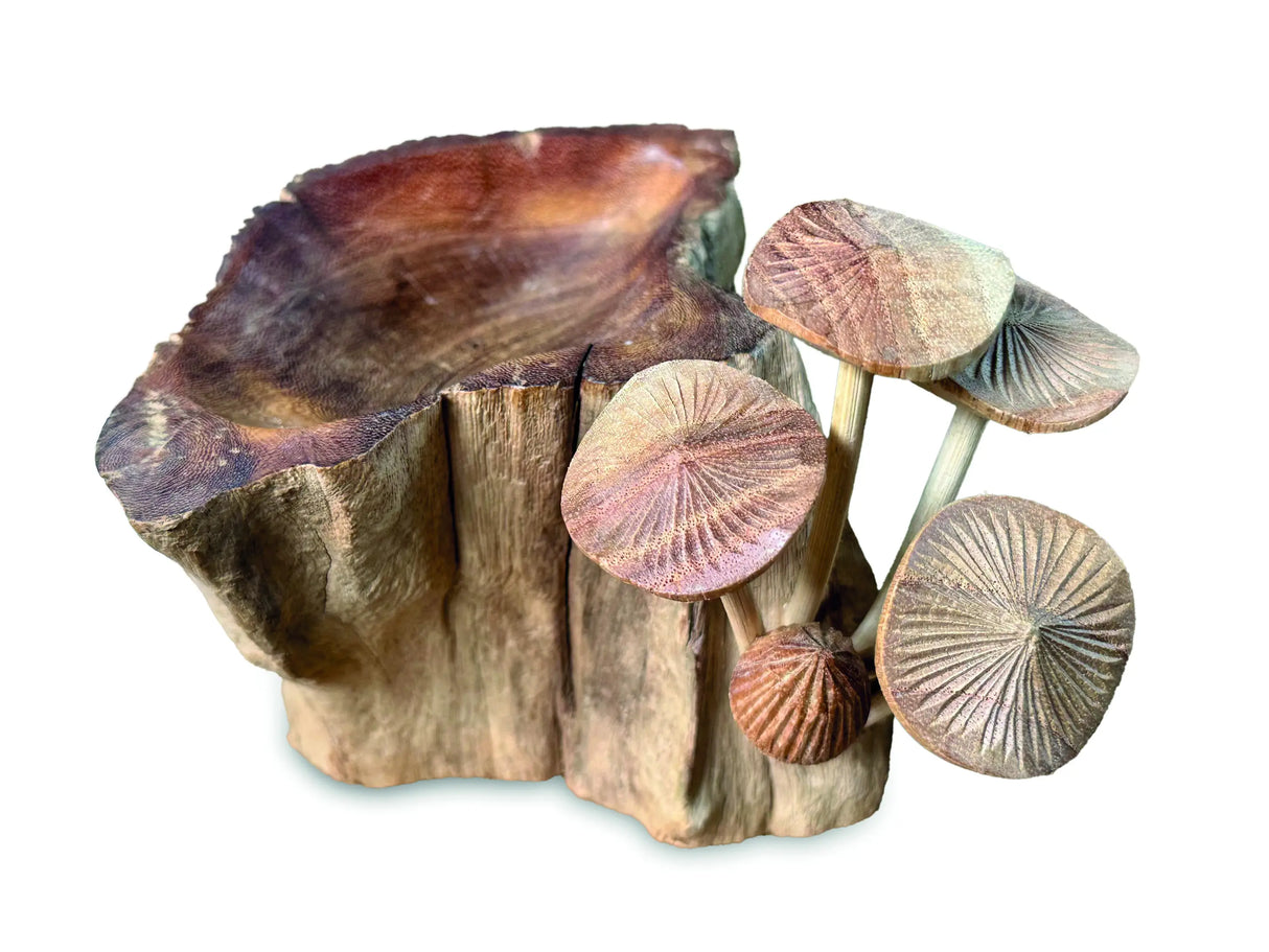 INCENSE HOLDER WITH MUSHROOM 18 CM