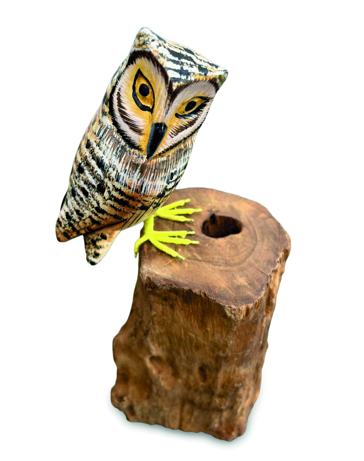 Painted Single Tawny Owl 26cm