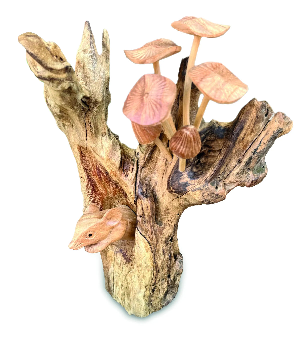 MOUSE HIDING IN THE MUSHROOMS 27 CM