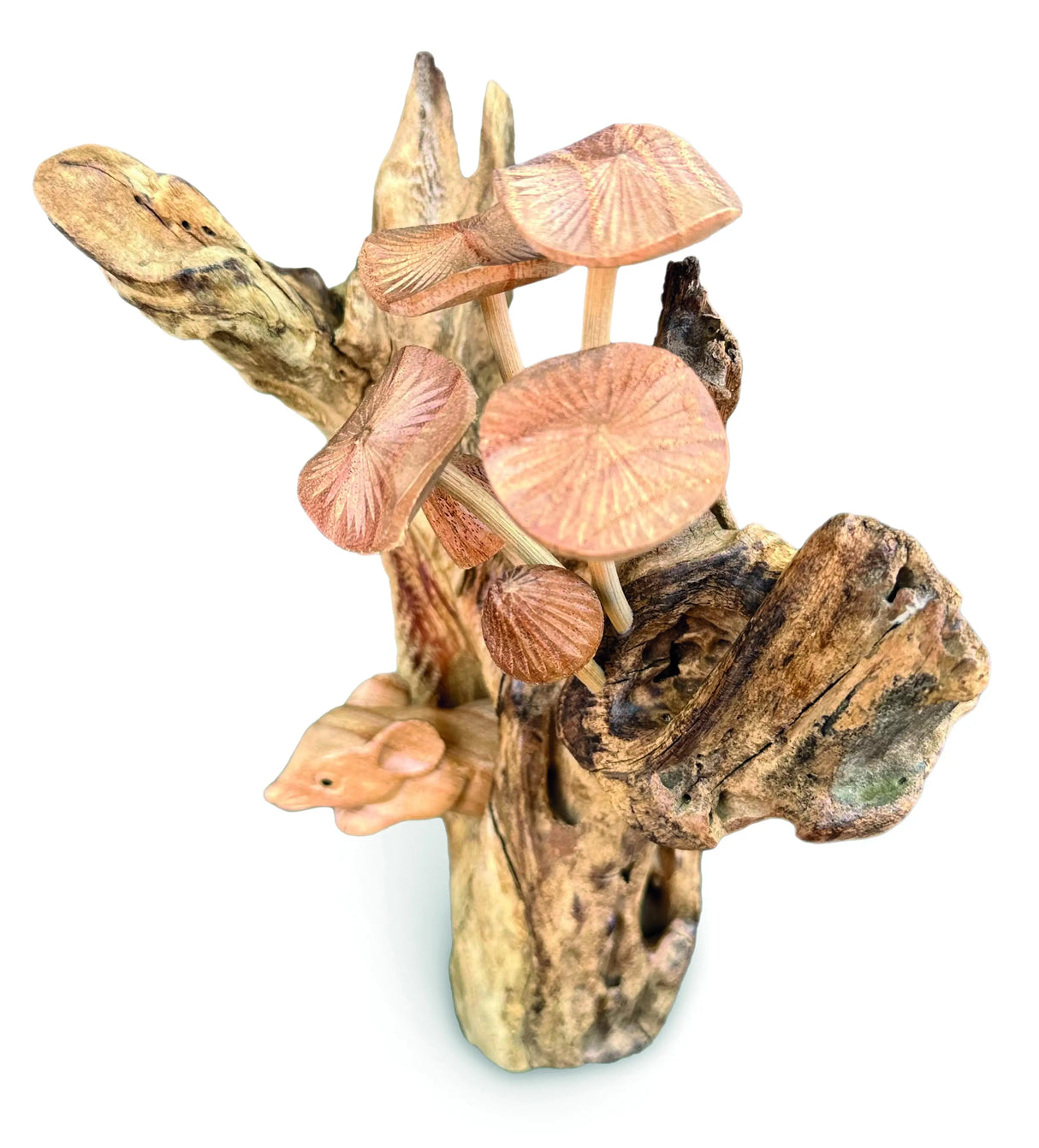 MOUSE HIDING IN THE MUSHROOMS 27 CM