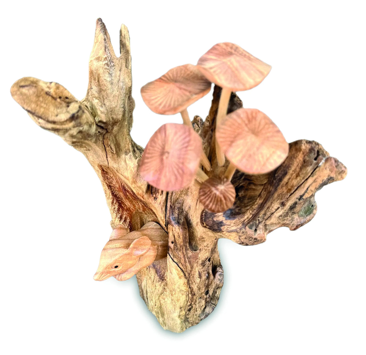 MOUSE HIDING IN THE MUSHROOMS 27 CM