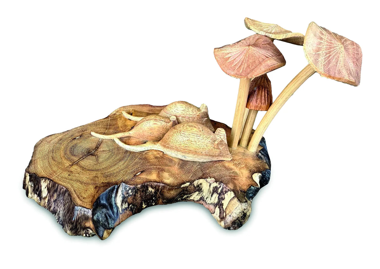 3 BLIND MICE WITH MUSHROOMS 10 CM