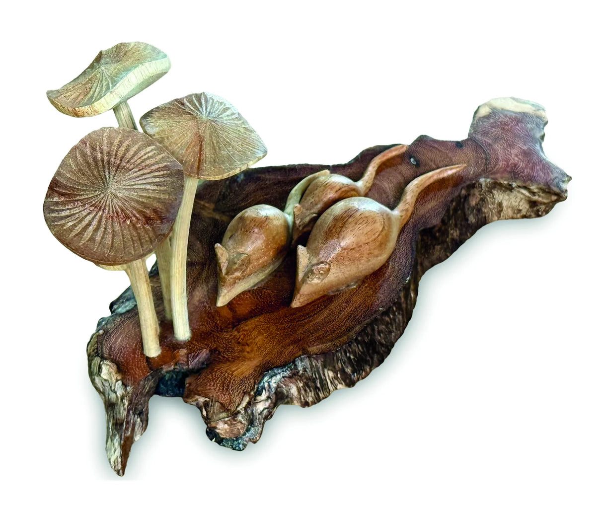 3 BLIND MICE WITH MUSHROOMS 10 CM