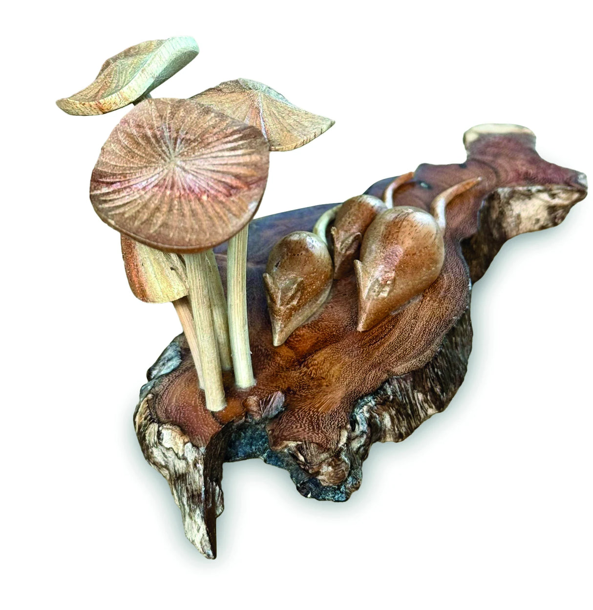 3 BLIND MICE WITH MUSHROOMS 10 CM