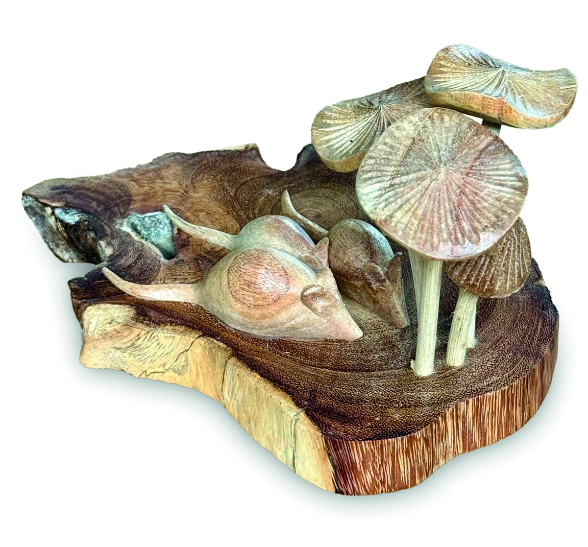 Three Blind Mice With Mushrooms 10cm