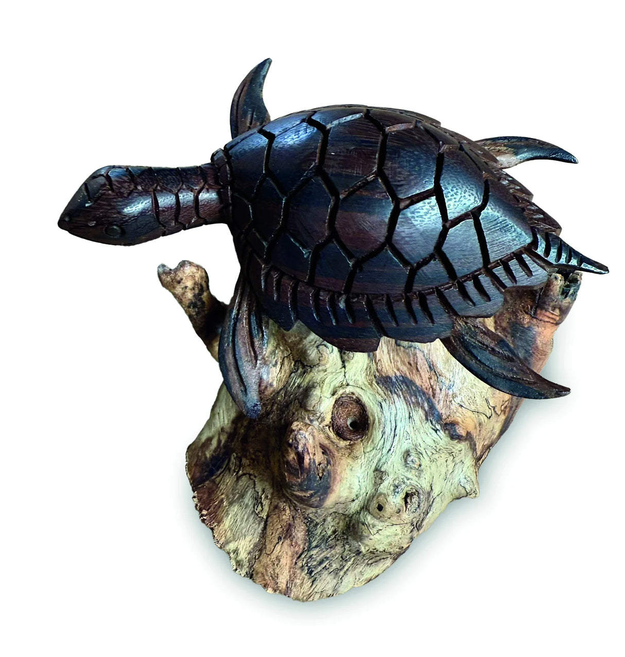 DARK TURTLE ON ROCKS 7 CM