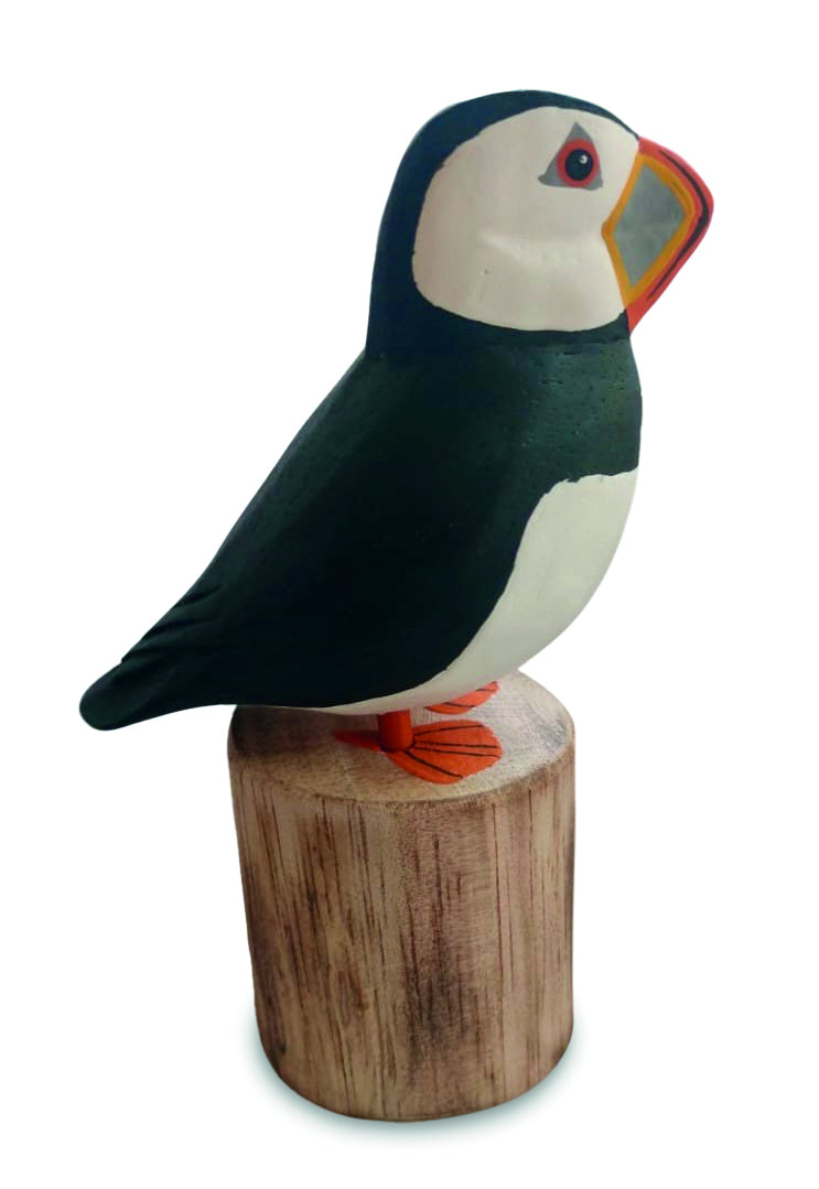 HAND PAINTED PUFFIN 13 CM