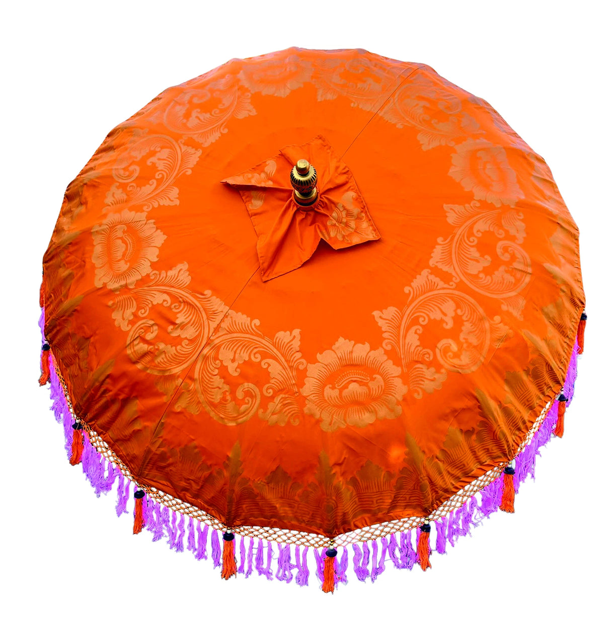Sunset Bloom Bali Sun Parasol (Orange And Pink) 2m (With Pole Joint)