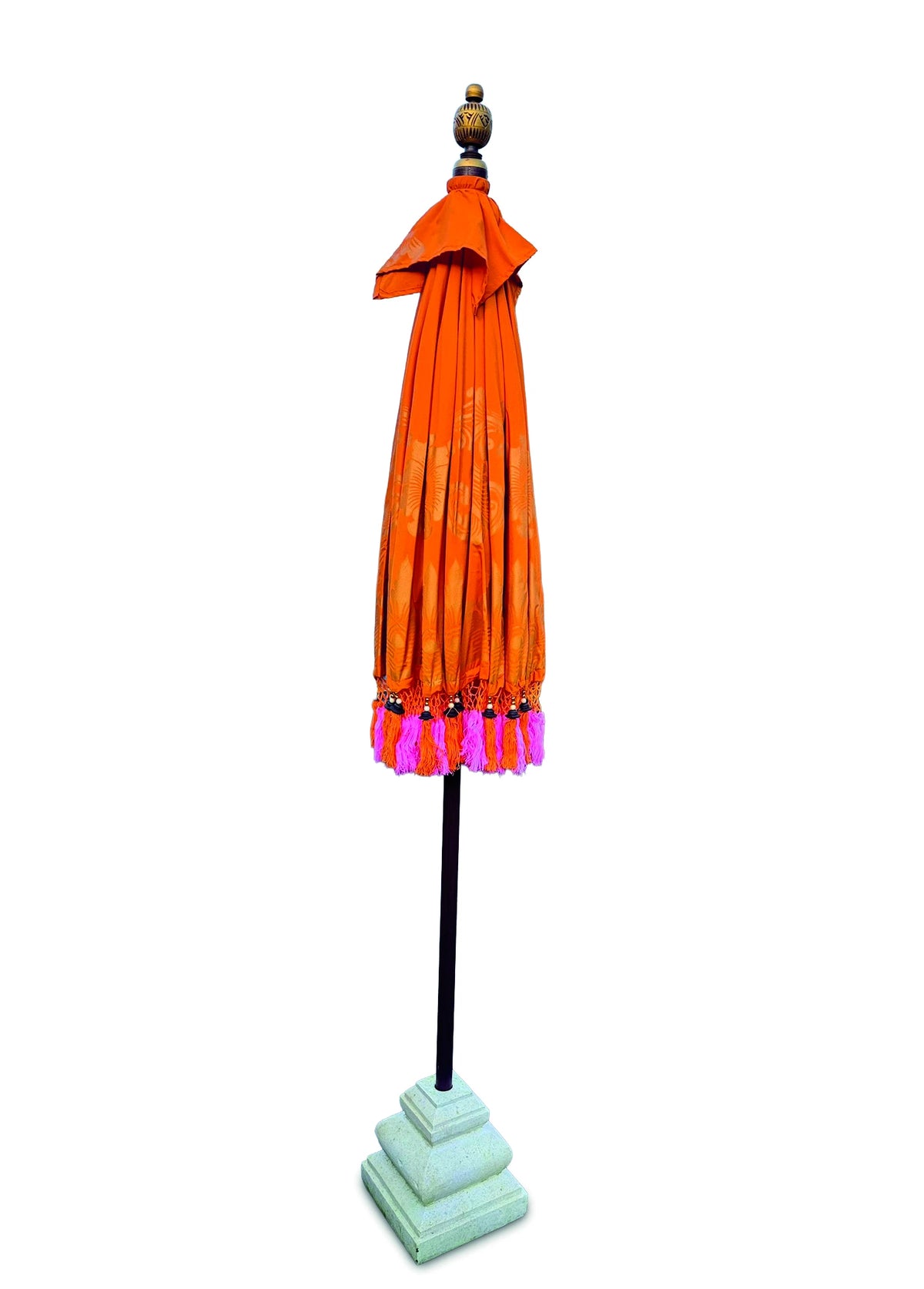 Sunset Bloom Bali Sun Parasol (Orange And Pink) 2m (With Pole Joint)