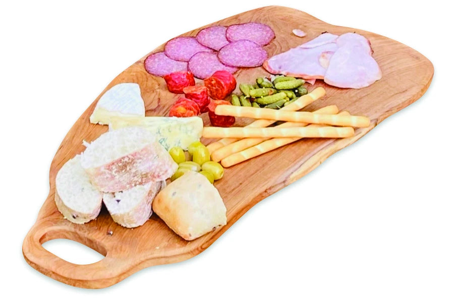 Teak Chopping Board With Handle 60x30