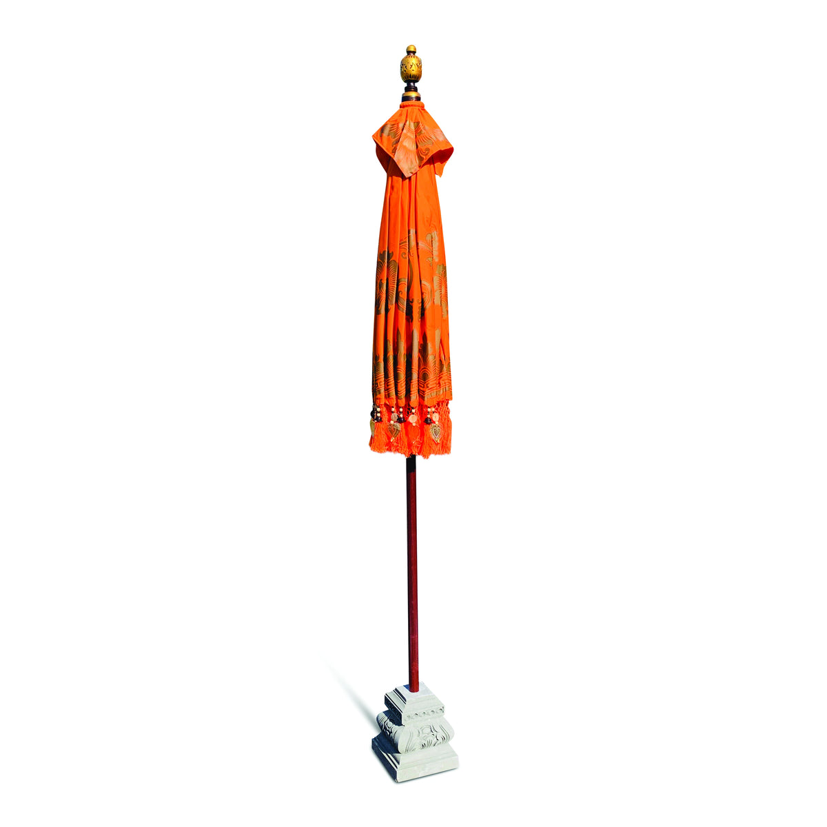 Bali Sun Parasol Citrus Orange And Gold 2m (With Pole Joint)