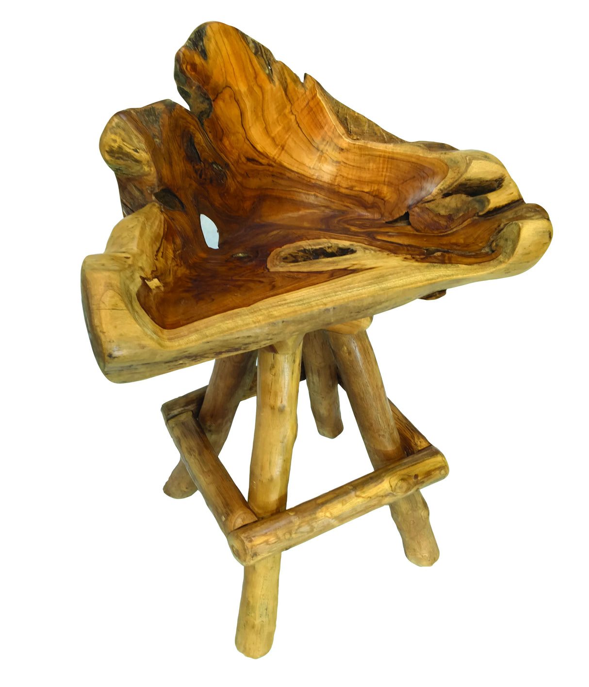 Root bar Tub Swivel Stool 4 legs