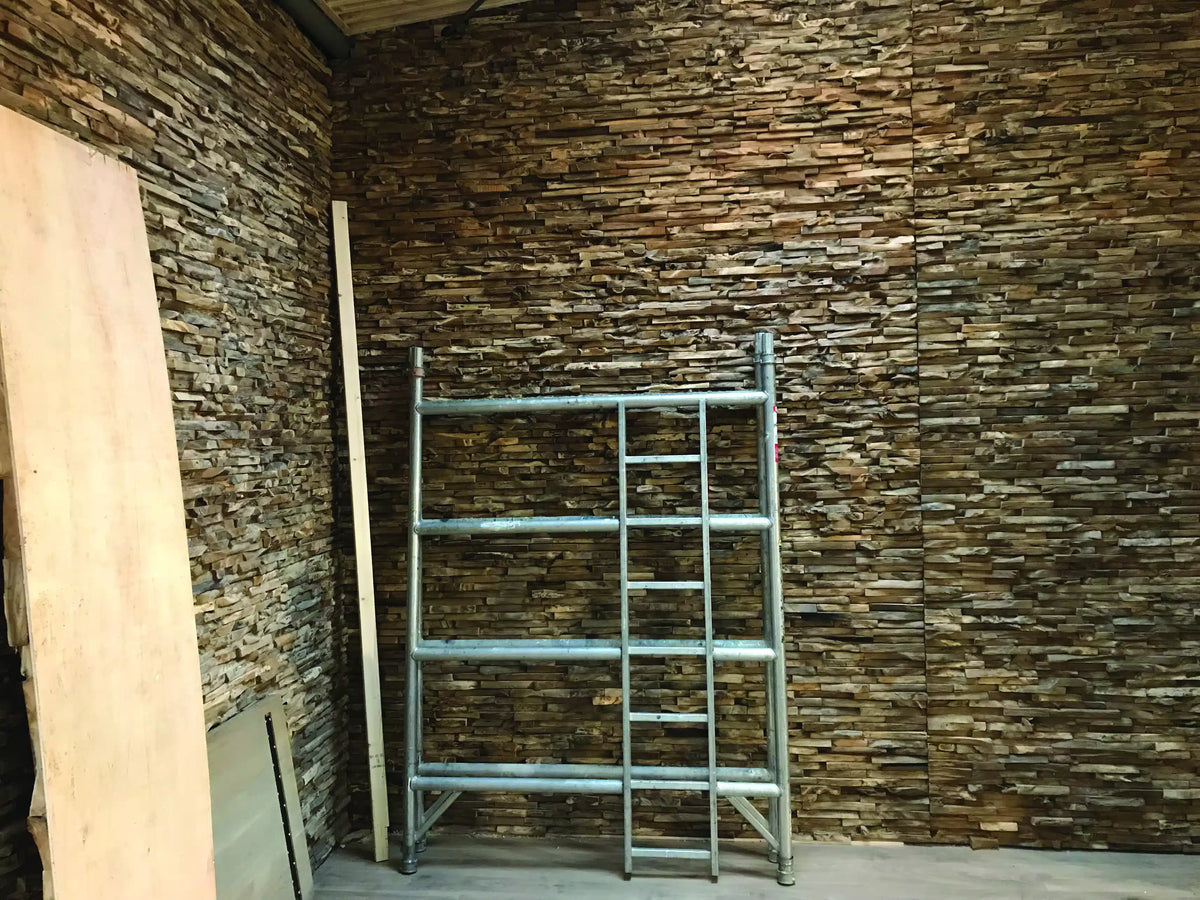 Teak 8x4 Wall Panel Large Cuttings