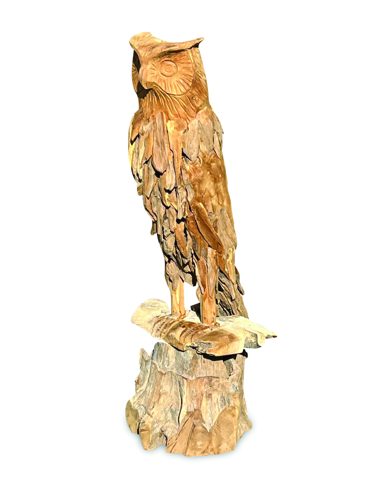 Root Carved Owl 100cm