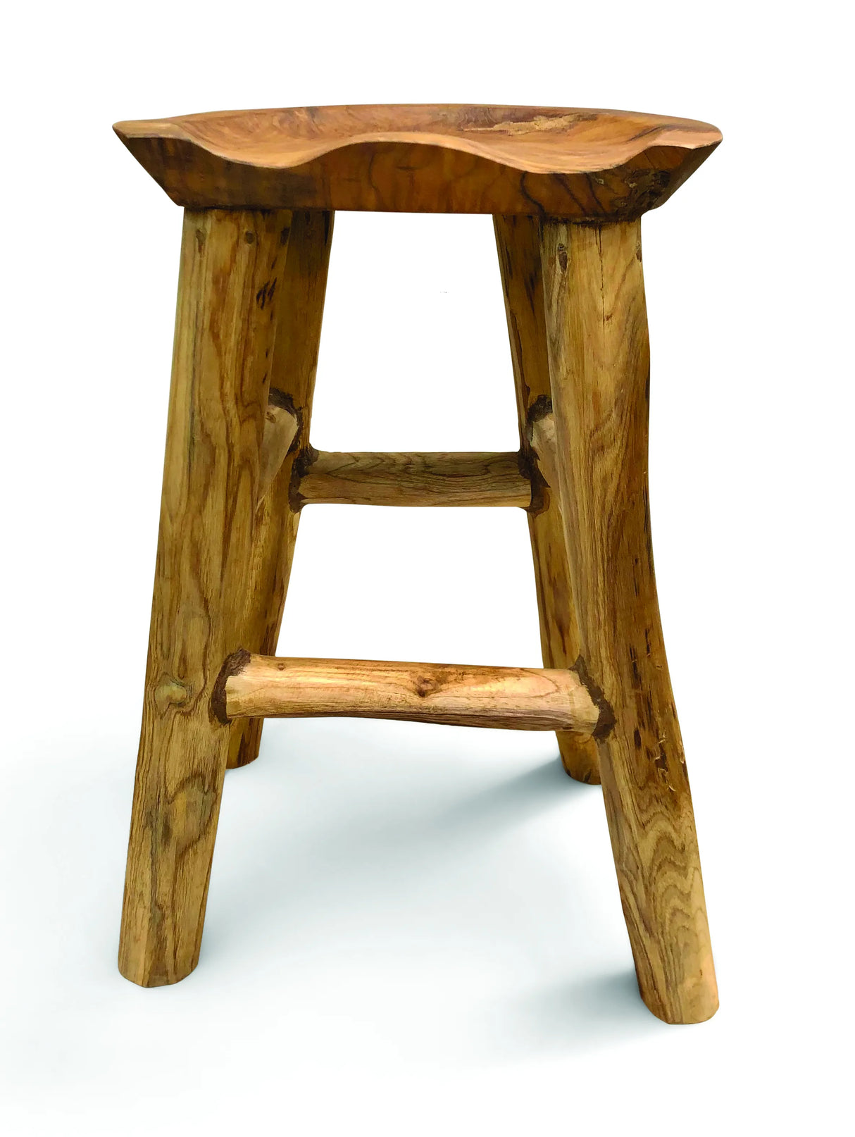 TEAK ROOT COMFY BAR STOOL