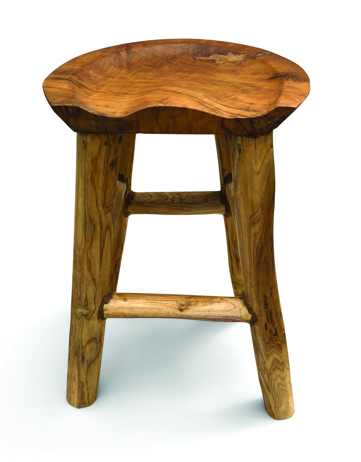 TEAK ROOT COMFY BAR STOOL