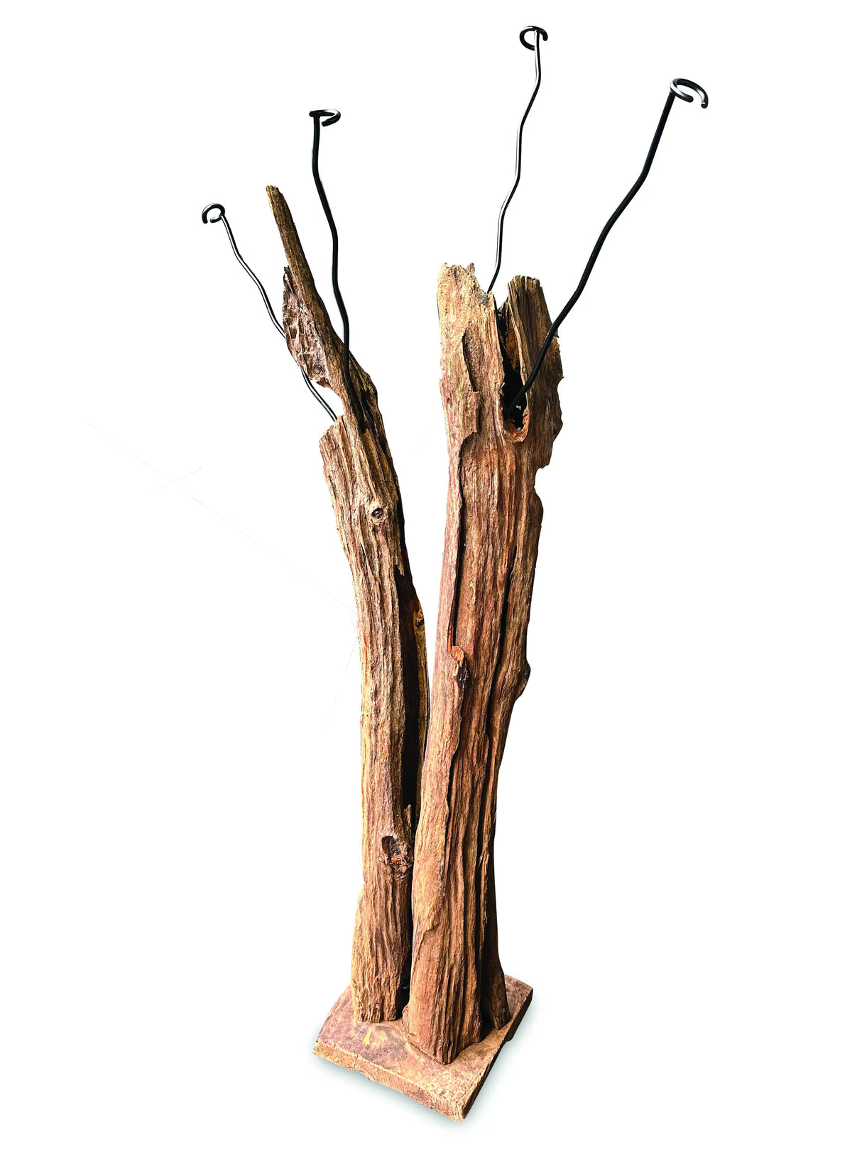 Driftwood Double Sculpture Coat Stand