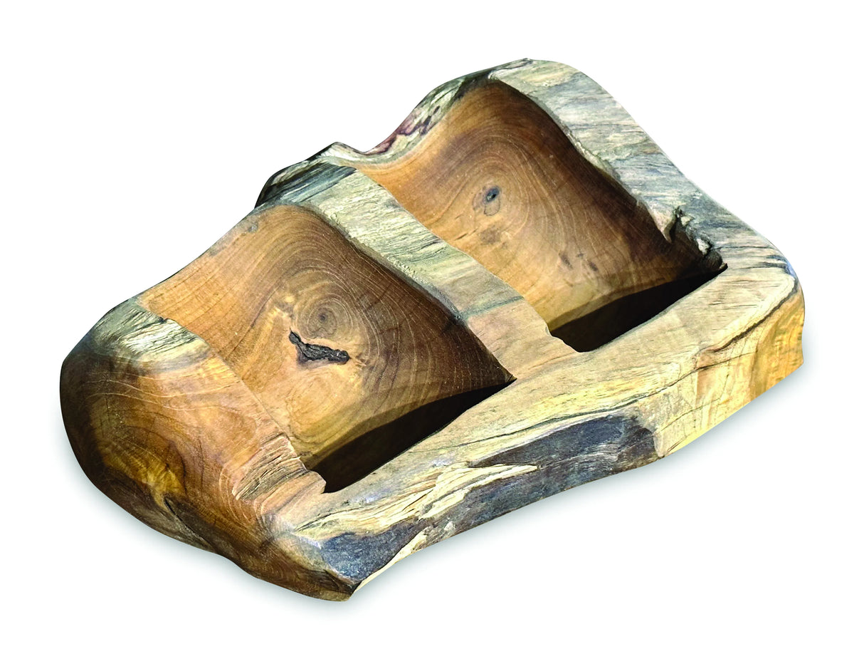 Driftwood Wine Holder Double