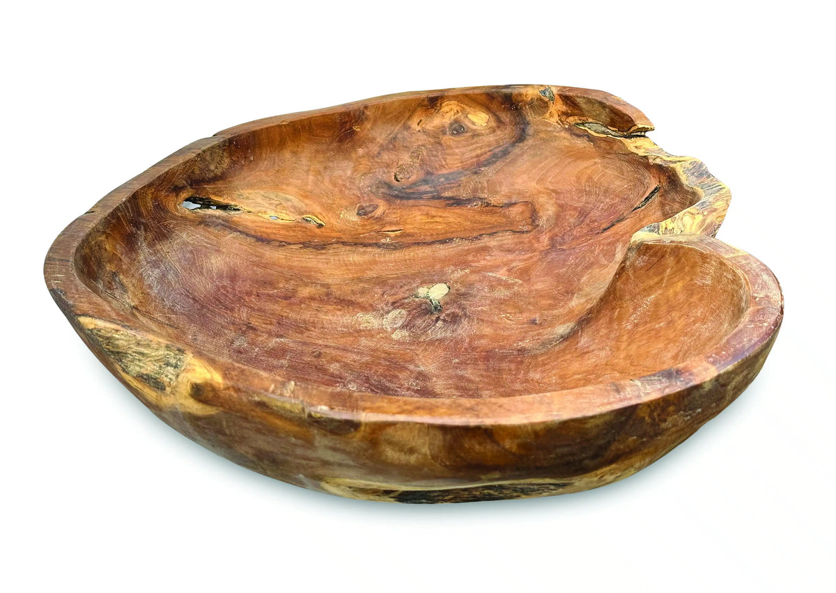 Wooden Rustic Table Bowl Extra Large 50cm