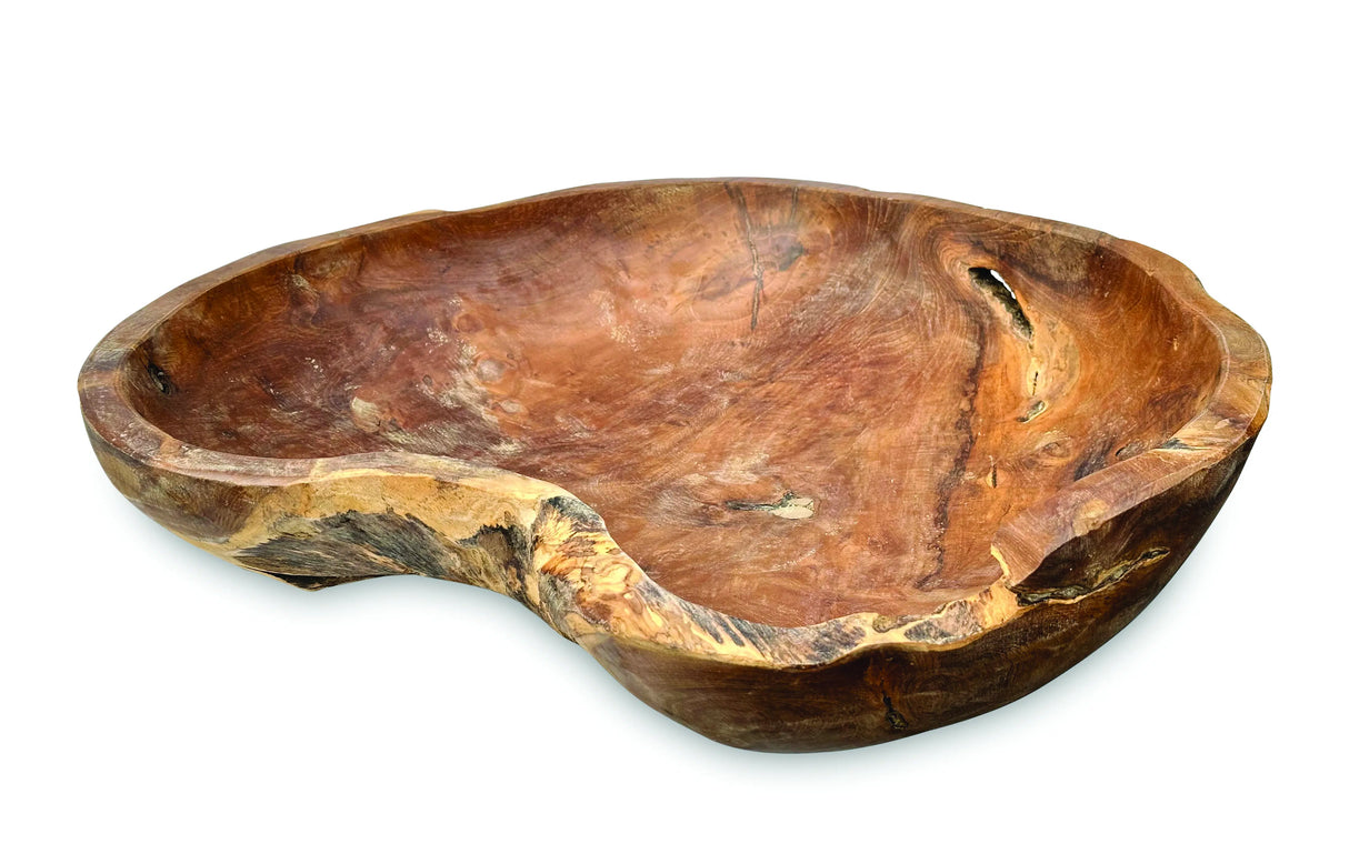 Wooden Rustic Table Bowl Extra Large 50cm