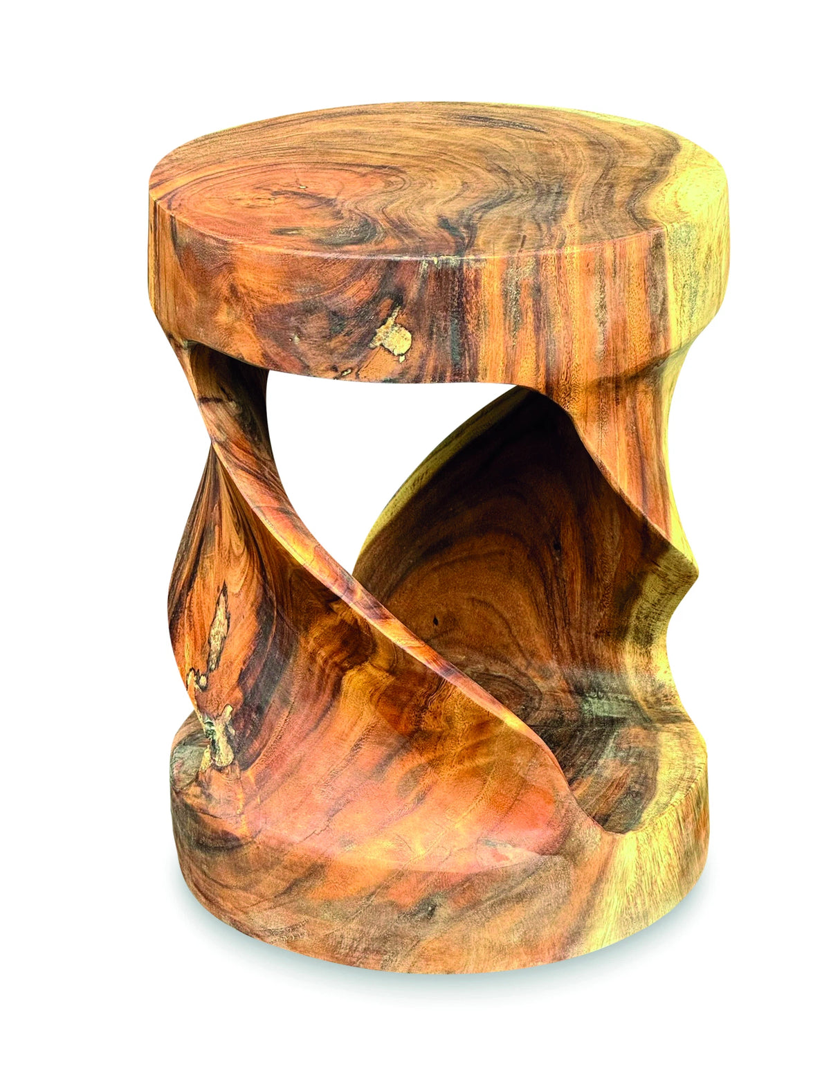 Round Twist Lamp Table/Stool 45cm (Indoor Use Only)
