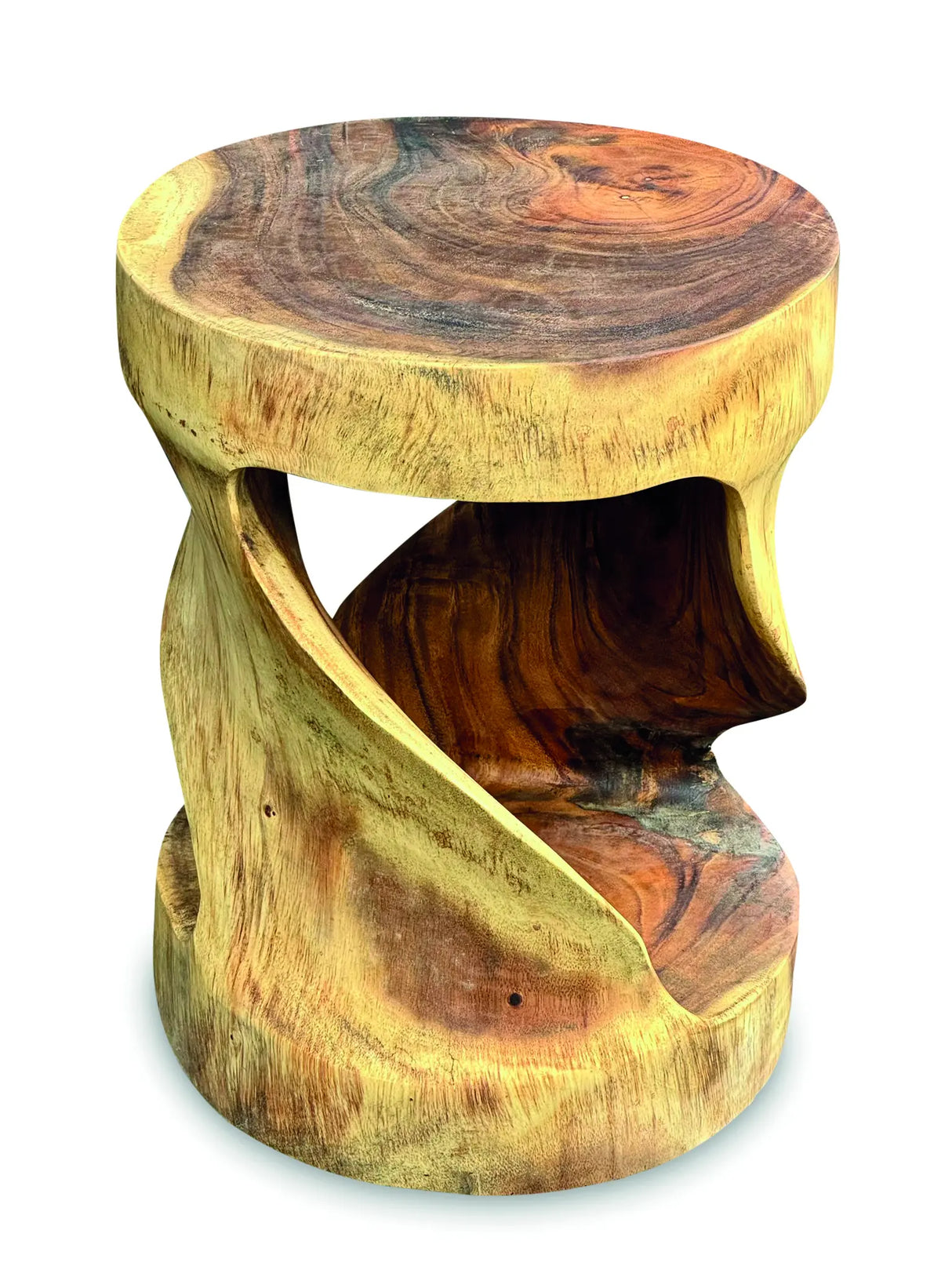 ROUND TWIST LAMP TABLE/STOOL 45CM