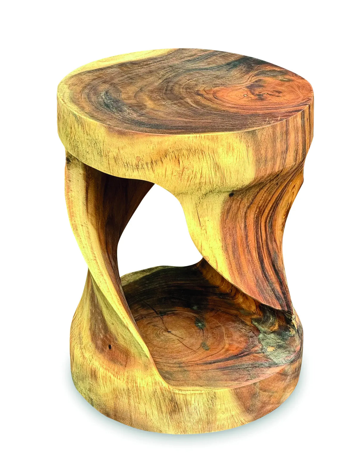 ROUND TWIST LAMP TABLE/STOOL 45CM