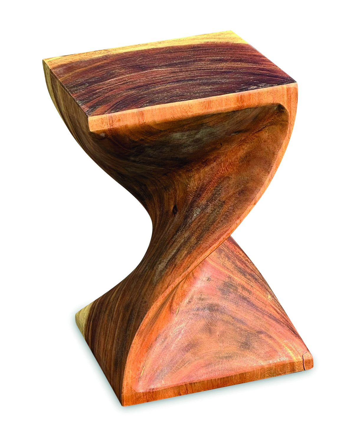 Full Solid Bali Twist Lamp Table/Stool 45cm (Indoor Use Only)