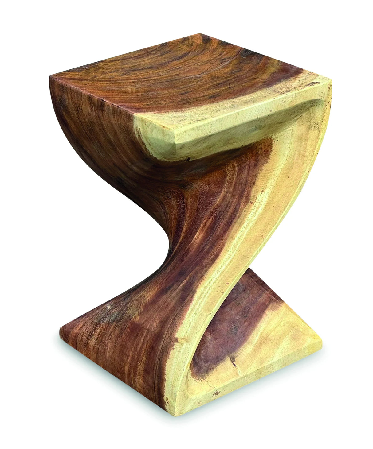 Full Solid Bali Twist Lamp Table / Stool 45cm