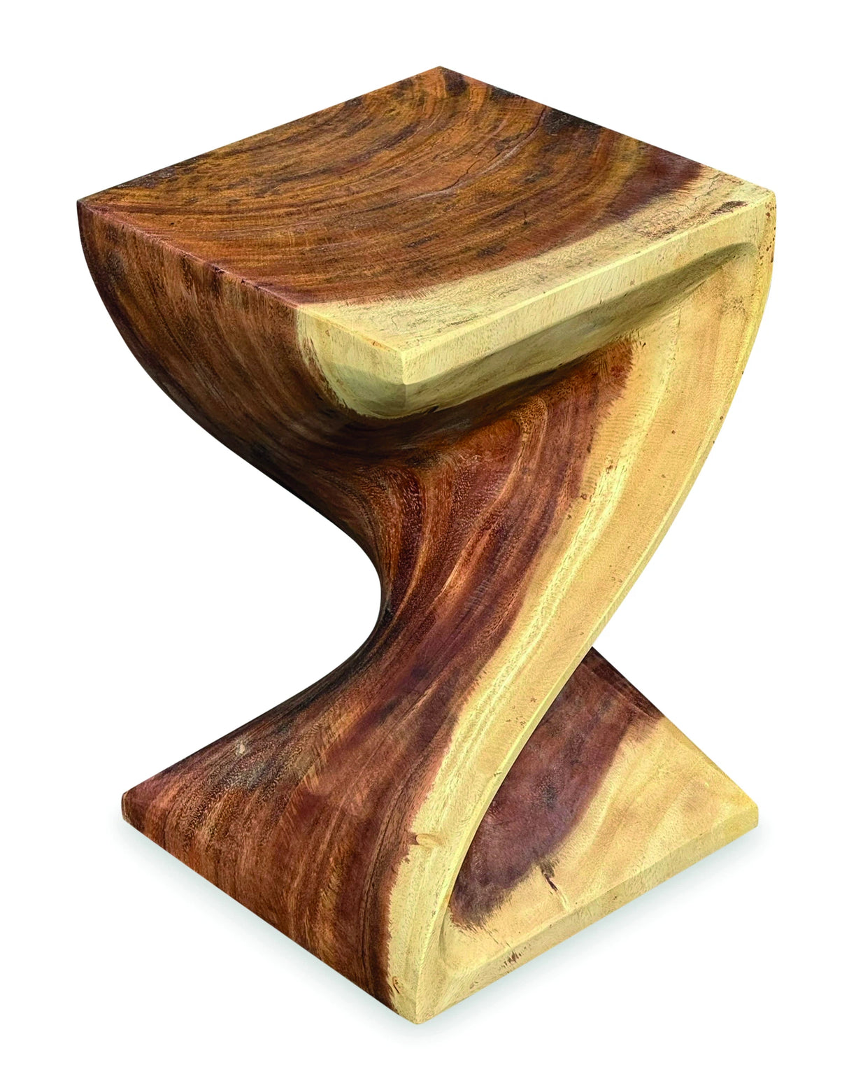 Full Solid Bali Twist Lamp Table/Stool 45cm (Indoor Use Only)