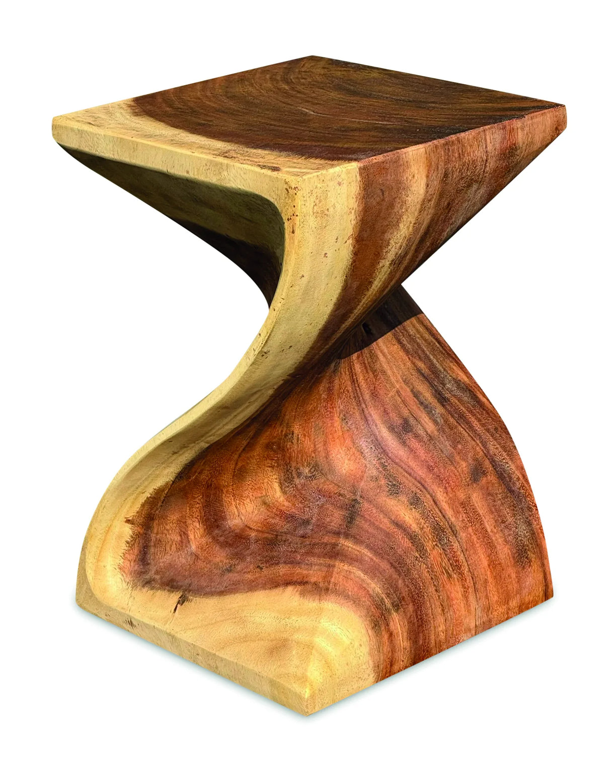 Full Solid Bali Twist Lamp Table / Stool 45cm