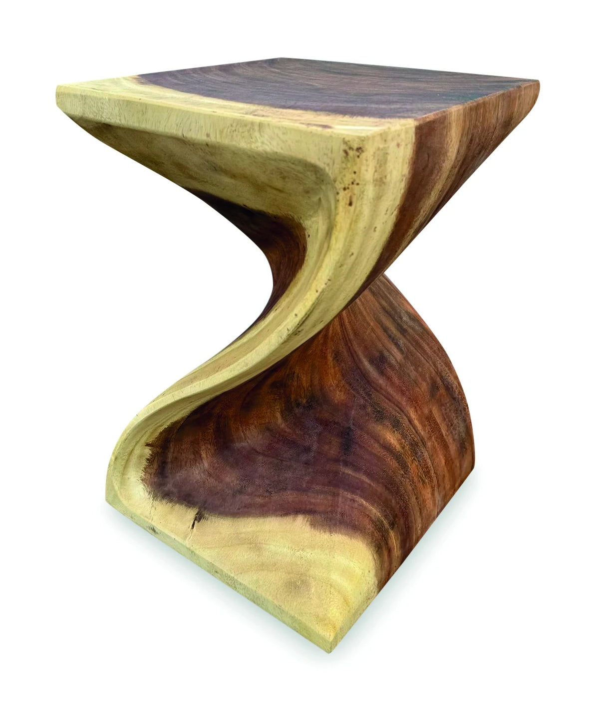 Full Solid Bali Twist Lamp Table / Stool 45cm