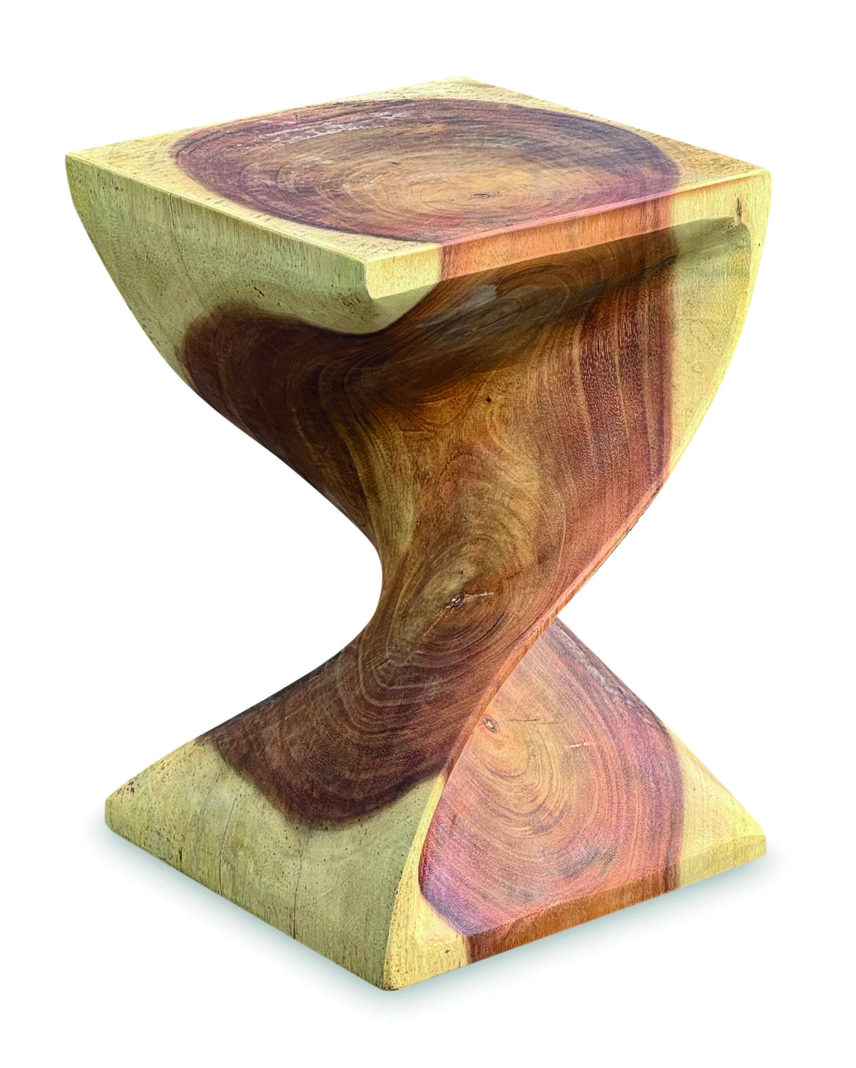Full Solid Bali Twist Lamp Table/Stool 45cm (Indoor Use Only)
