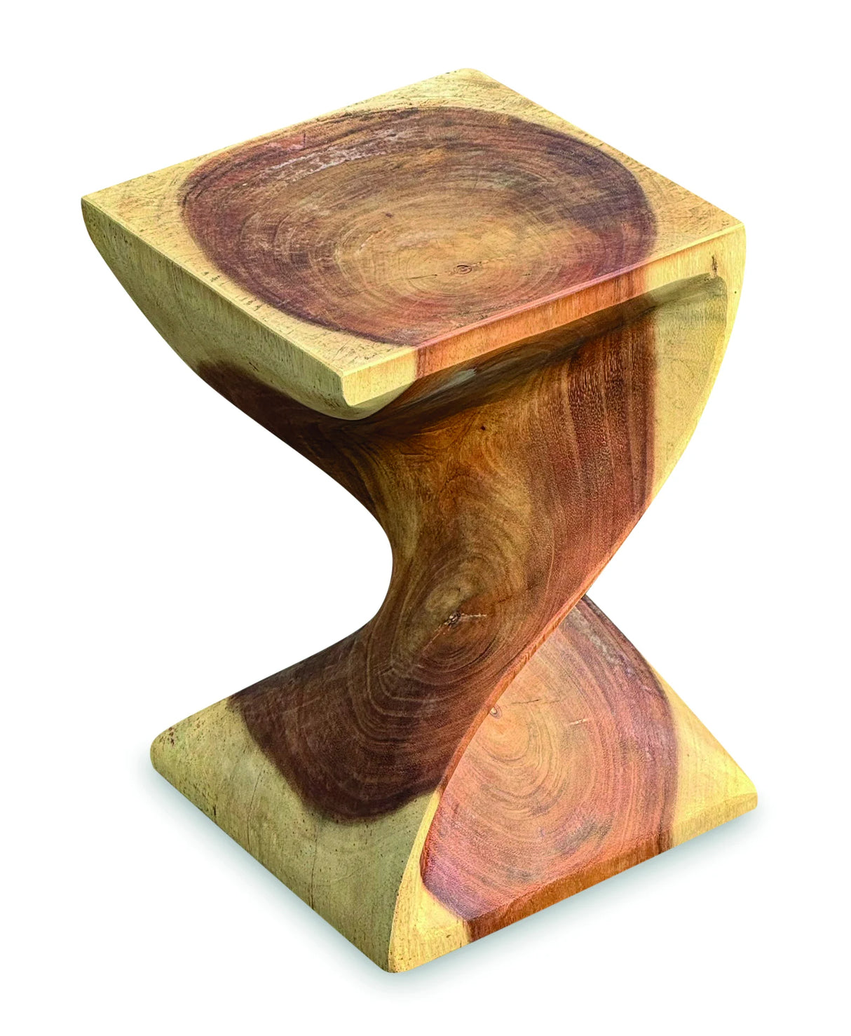 Full Solid Bali Twist Lamp Table / Stool 45cm