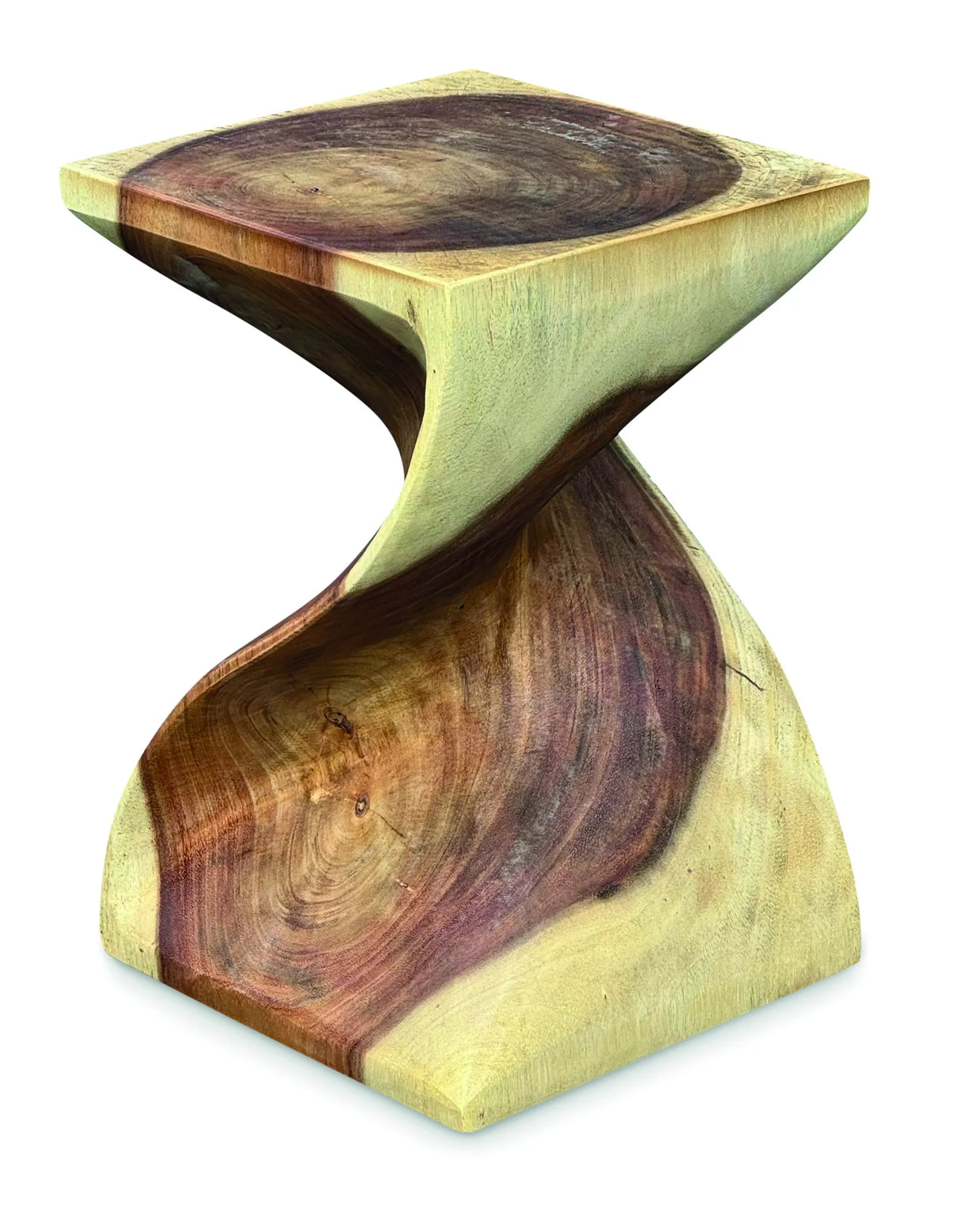Full Solid Bali Twist Lamp Table / Stool 45cm