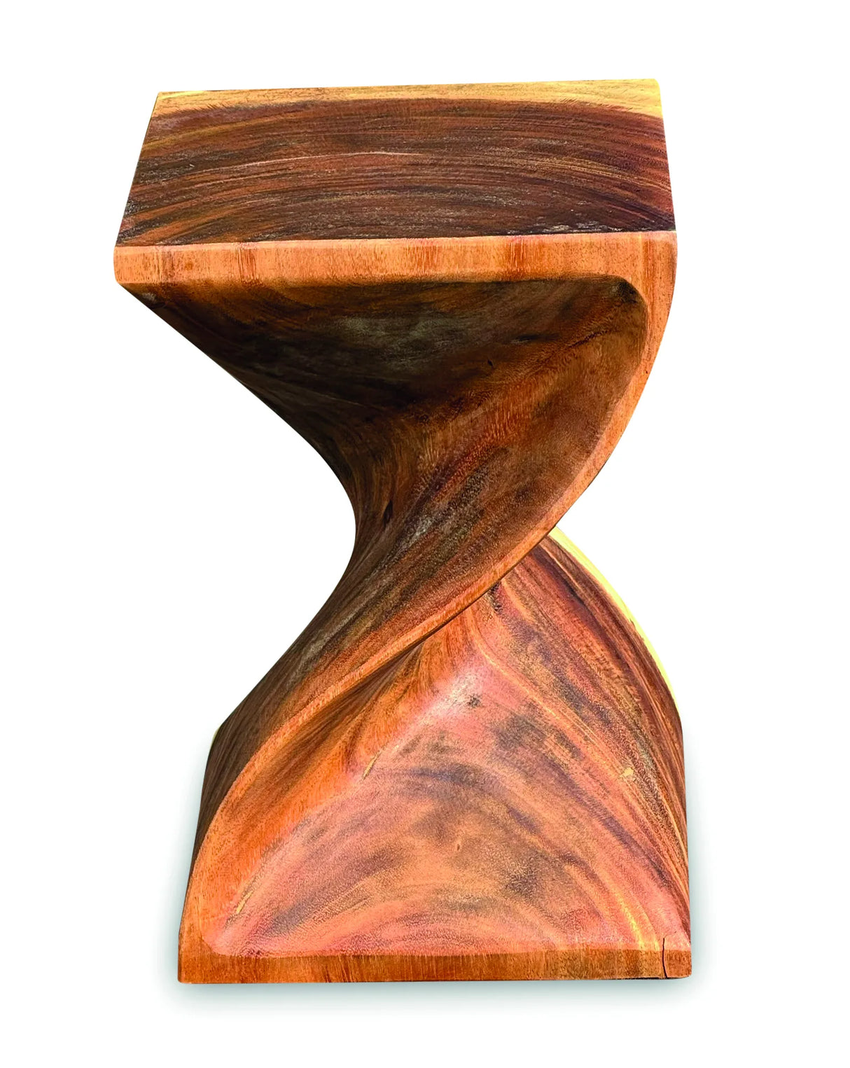 Full Solid Bali Twist Lamp Table / Stool 45cm