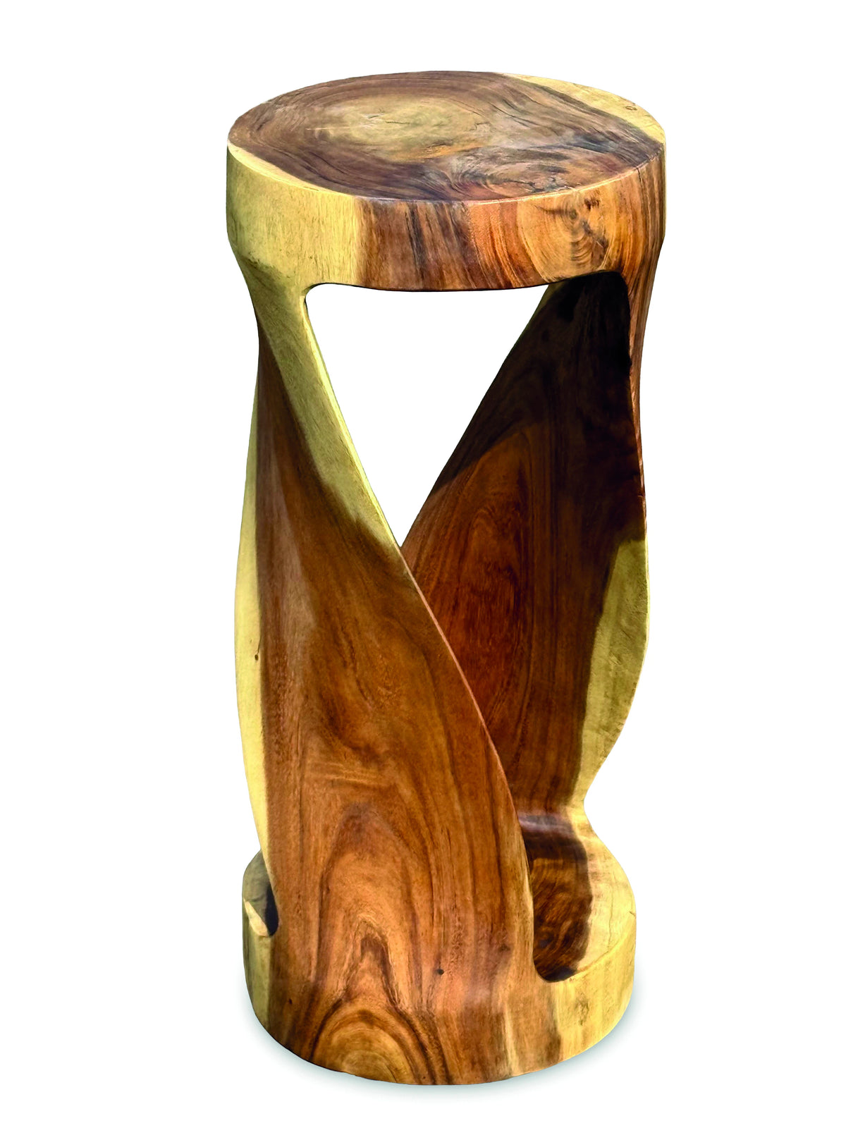 Round Twist Side Table High 80cm