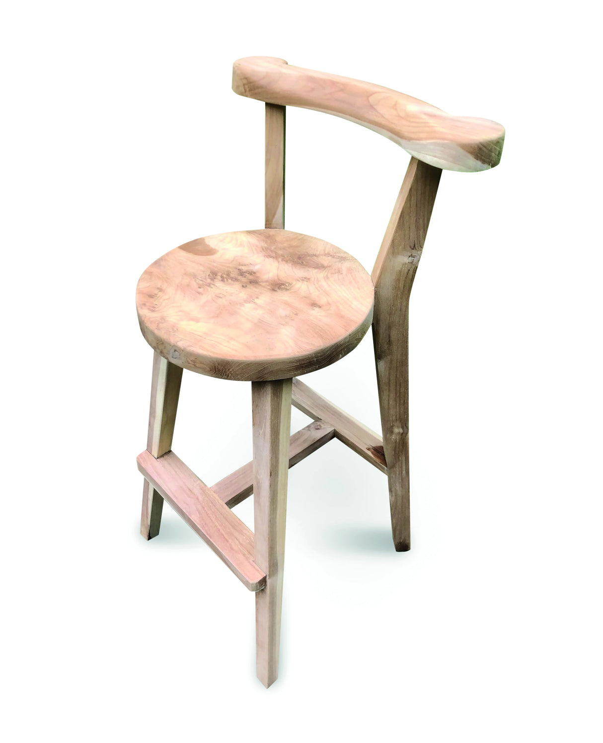Sit Back & Relax Teak Bar Stool